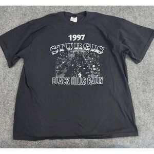 Vintage Sturgis Black Hills Rally Shirt Nike XL Motorcycle Biker 1997 90s Tee